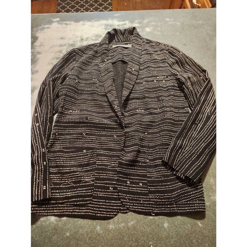 Raquel Allegra Black White Blazer sz 0 (Small)